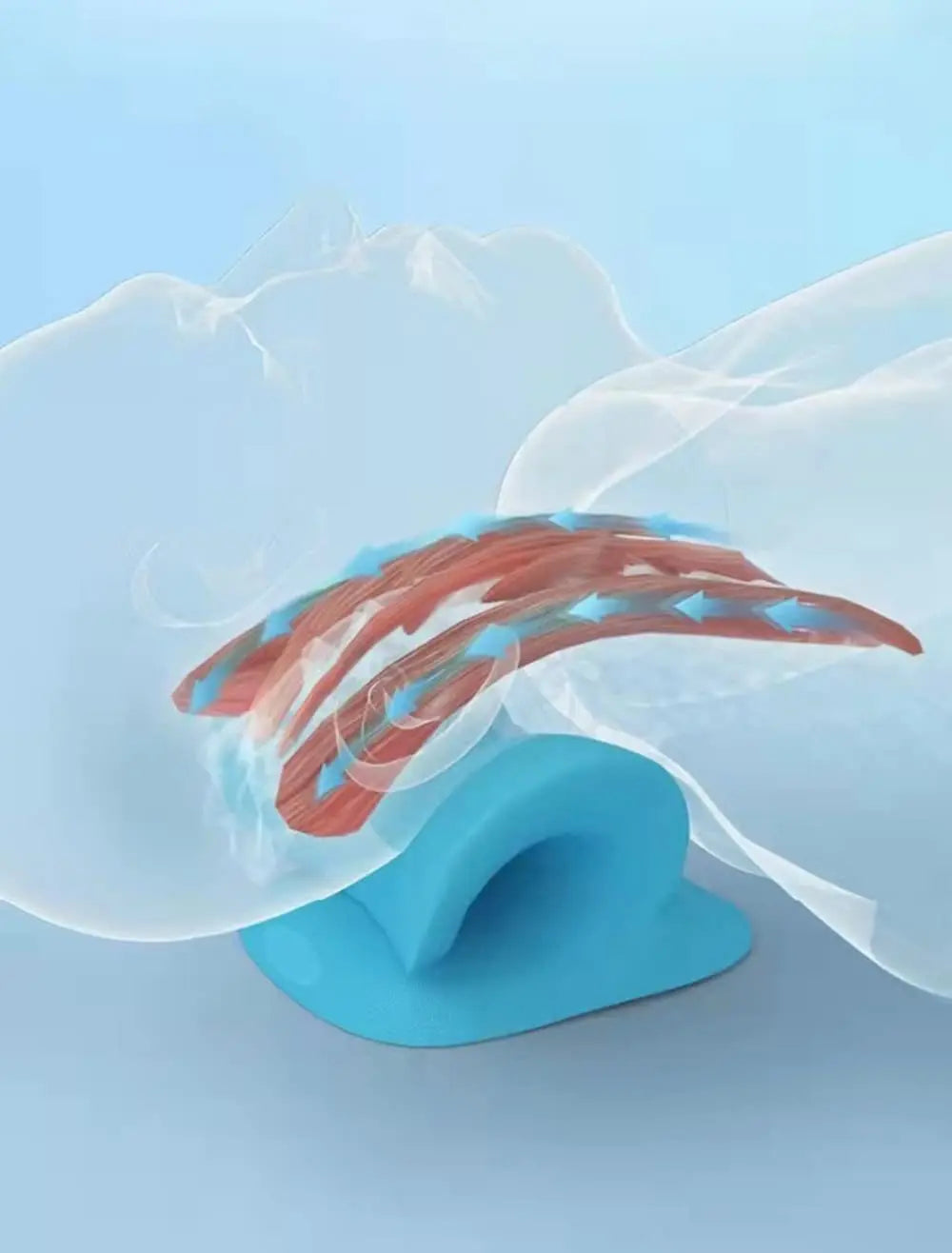 KnotAway Cloud side profile showing the traction curve
