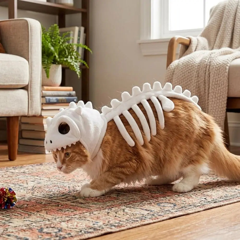 The GlowRex™ — Glow-in-the-Dark Dino Costume for Cats & Small Dogs
